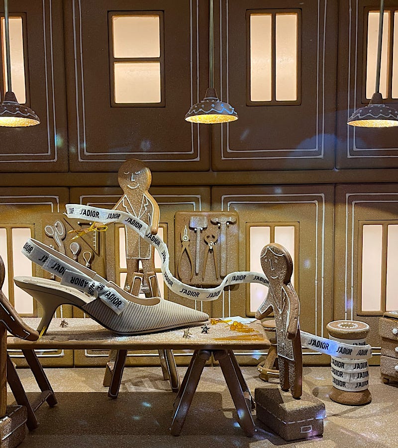 Dior at Harrods shoe making