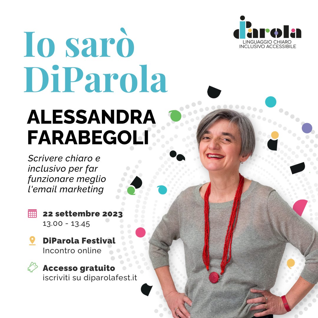 Io sarò DiParola - il mio talk a DiParola Festival