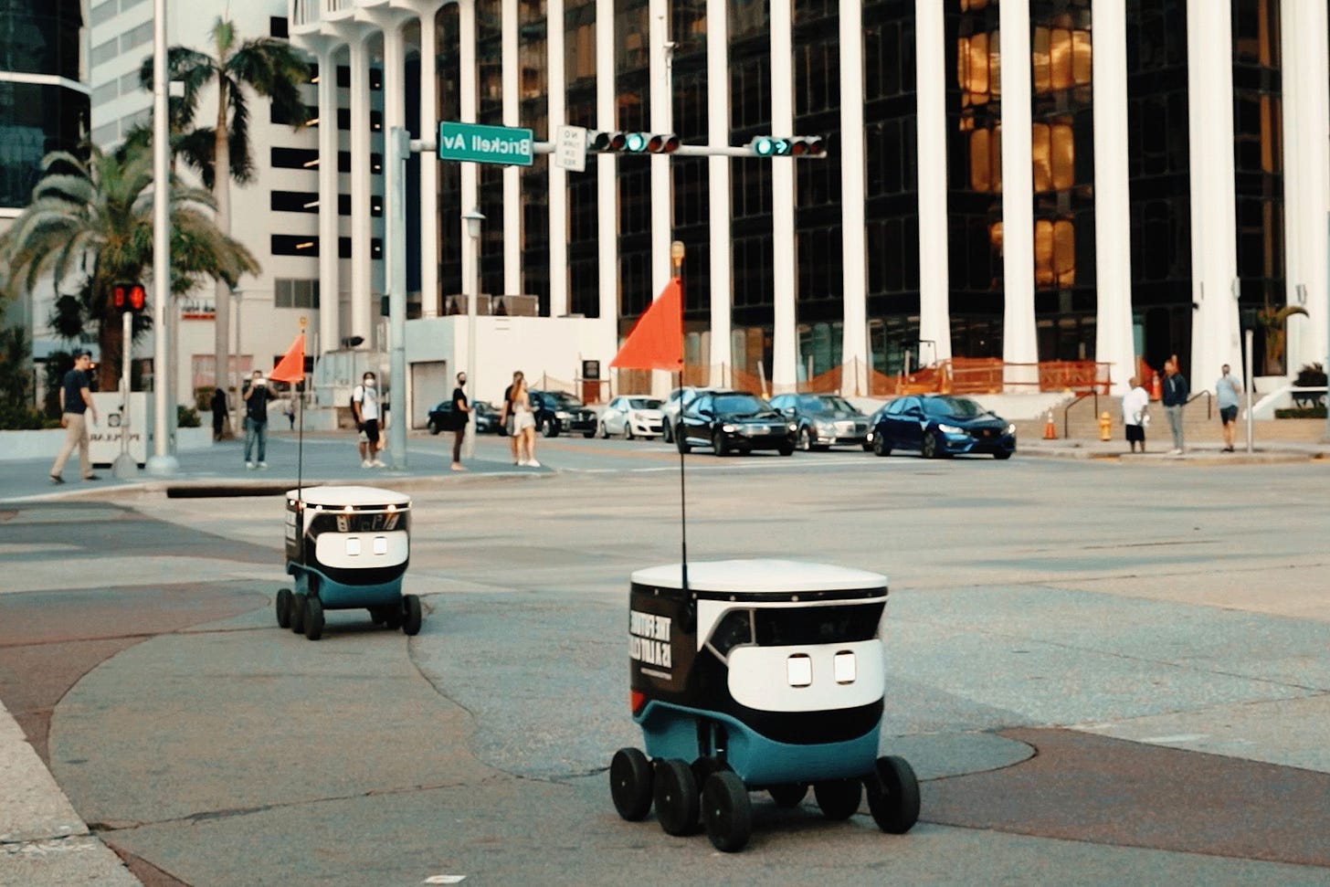 Uber Eats sidewalk robots