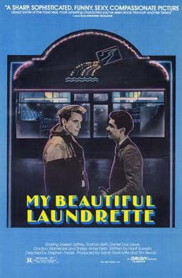 Movie poster for My Beautiful Launderette.