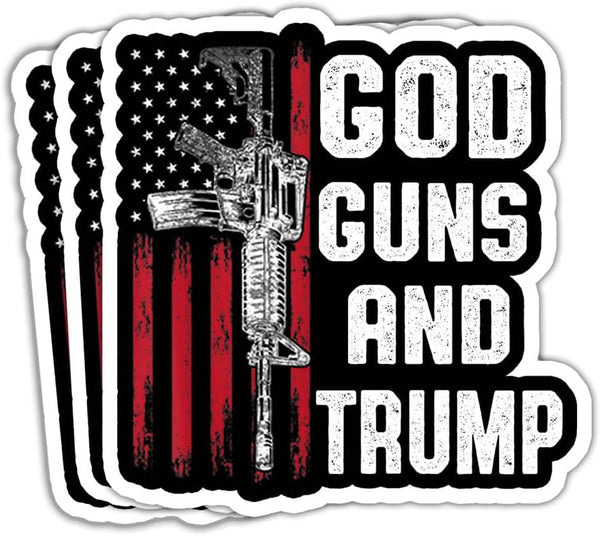 God Guns and Trump Stickers (Set of 3) – officialtrump2024store