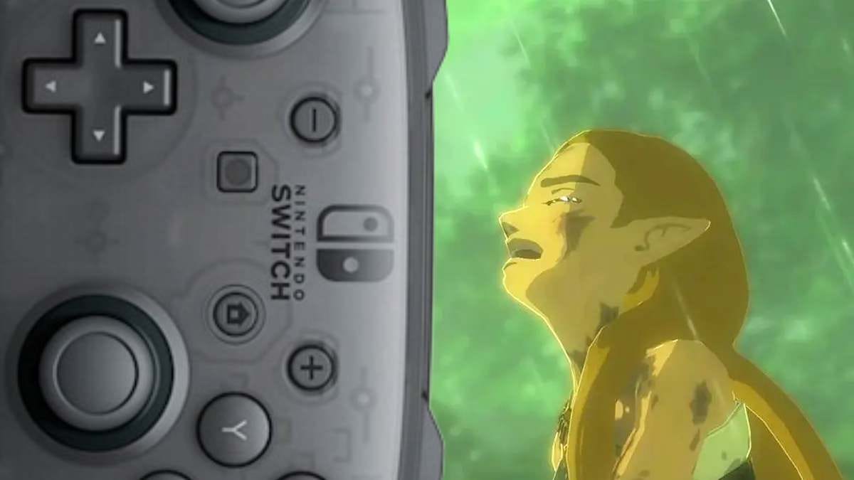 Zelda crying because of the Nintendo Switch Pro Controller