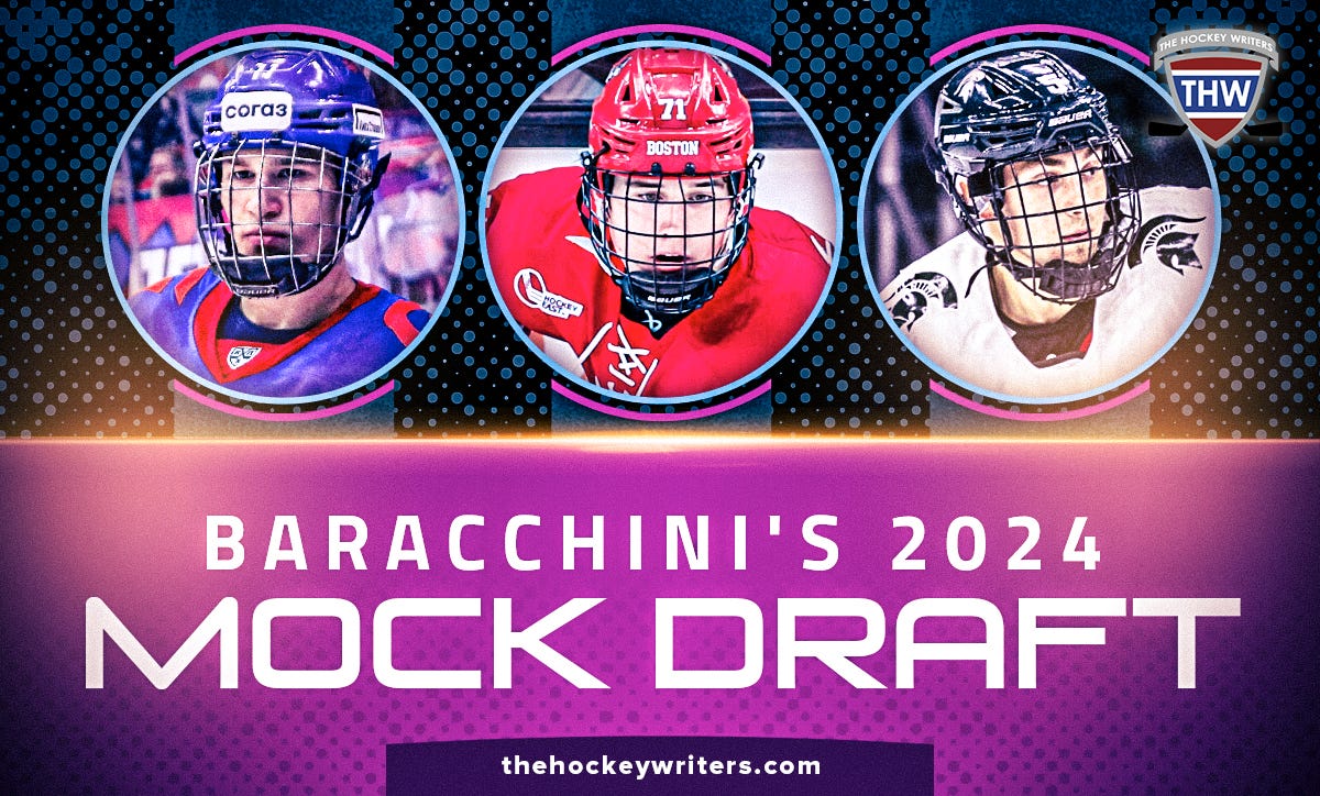 Baracchini's 2024 NHL Mock Draft Macklin Celebrini, Ivan Demidov, Artyom Levshunov