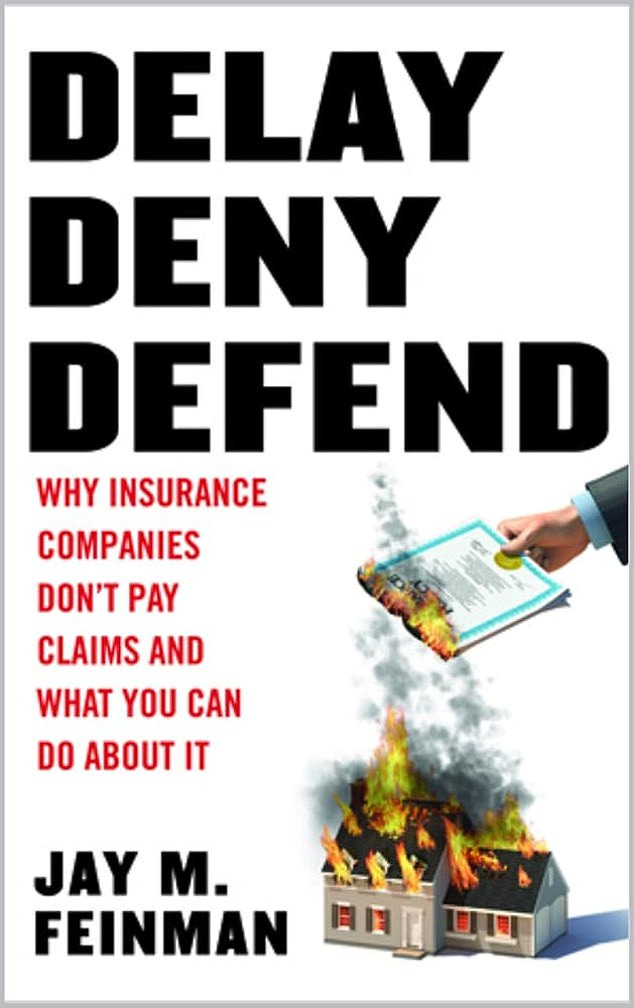 The title of a 2010 book by Jay M. Feinman criticizing insurance practices bears resemblance to messages on shell casings found at the scene of the crime