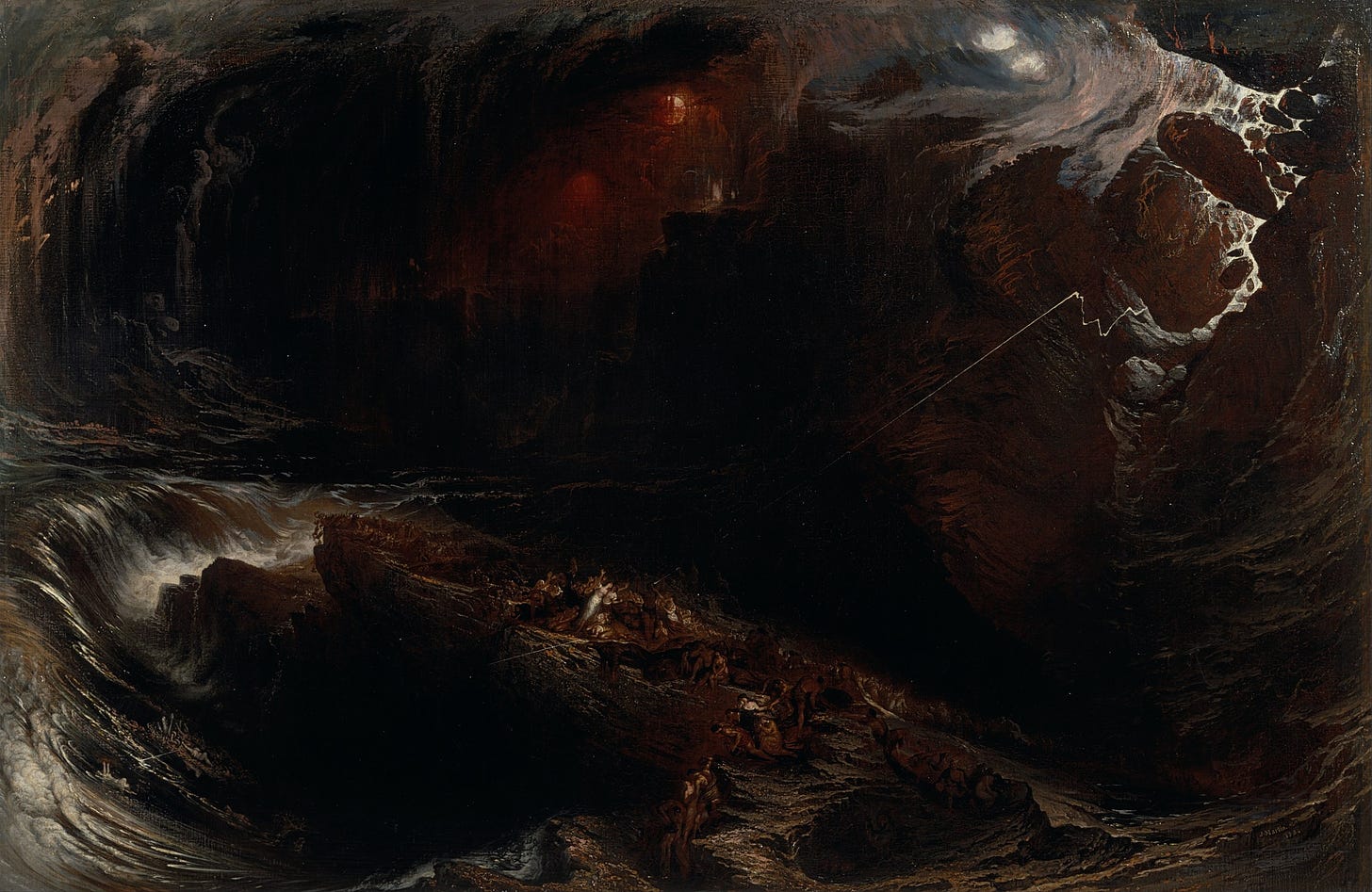 The Deluge (1834). Oil on canvas, 168.3 x 258.4 cm. Yale Center for British Art, New Haven, Connecticut