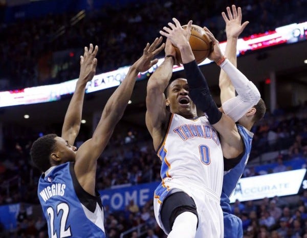 thunder beats timberwolves nba playoffs 2015