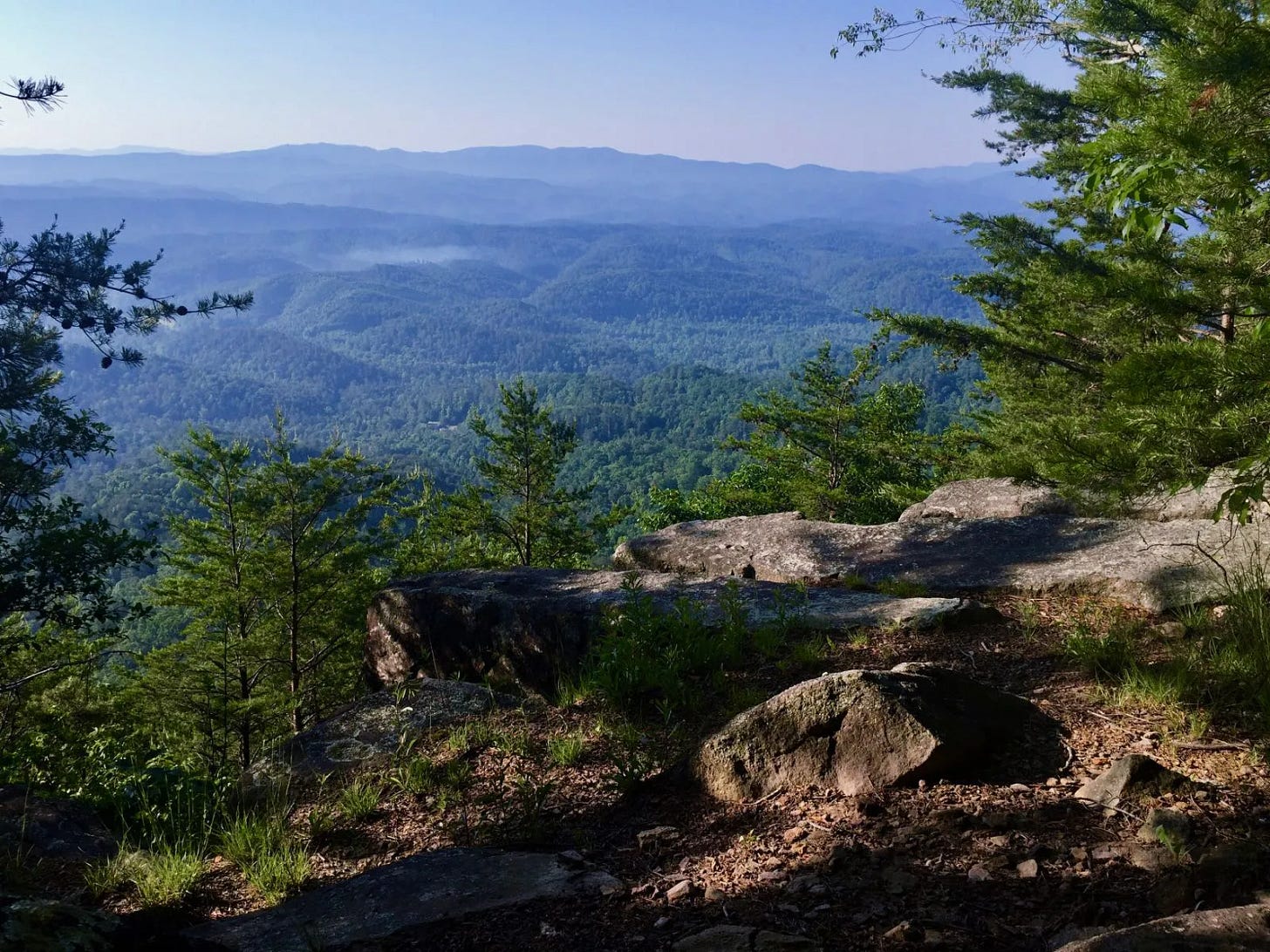 Première vue sur les Smokies Première vue sur les Smokies