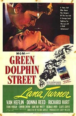 MGM Green Dolphin Street movie poster, 1947