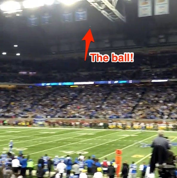 Amazing Fan Video Shows How High Aaron Rodgers' Hail Mary Pass Went -  Business Insider