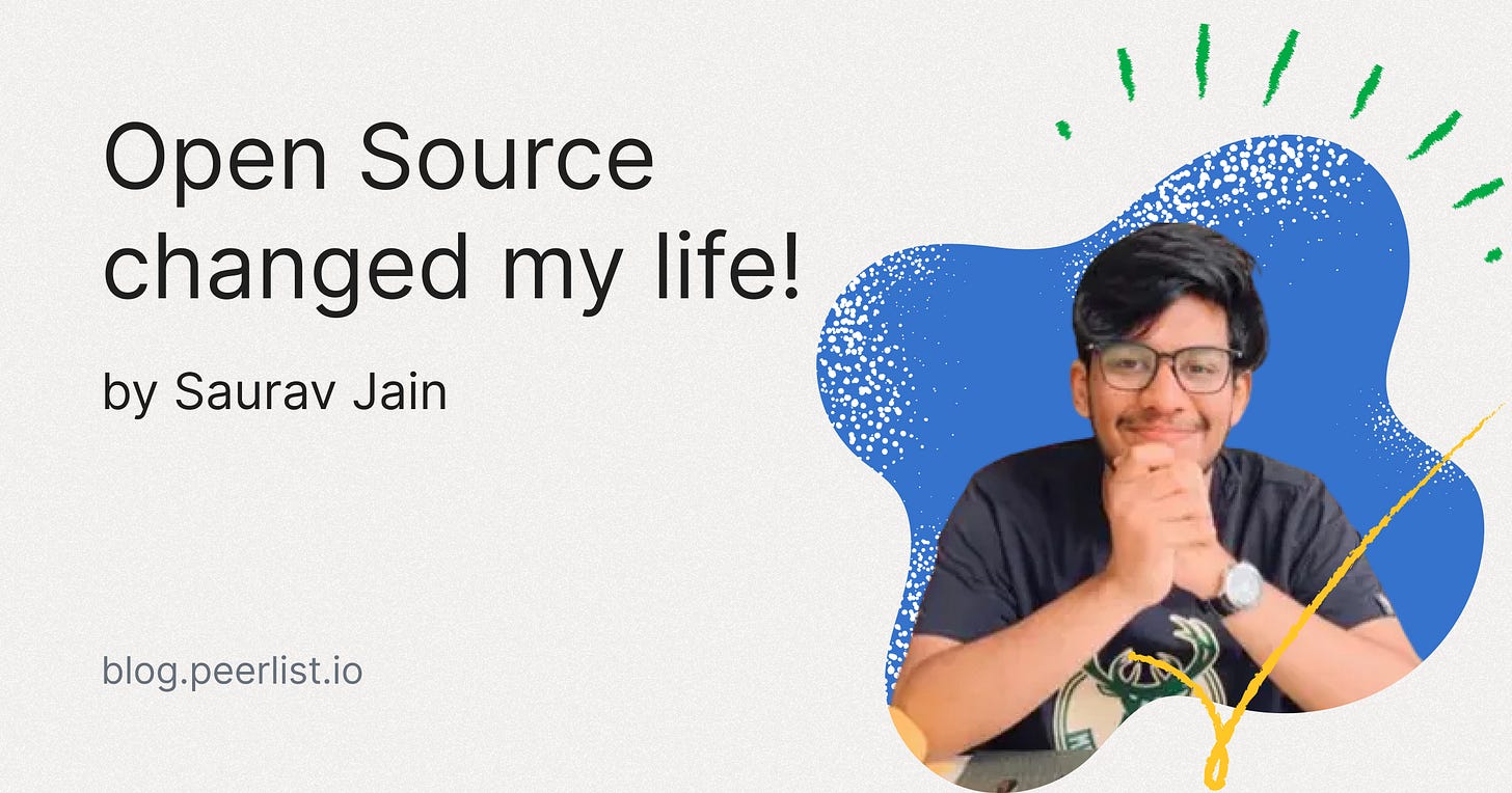 Open Source Changed My Life!