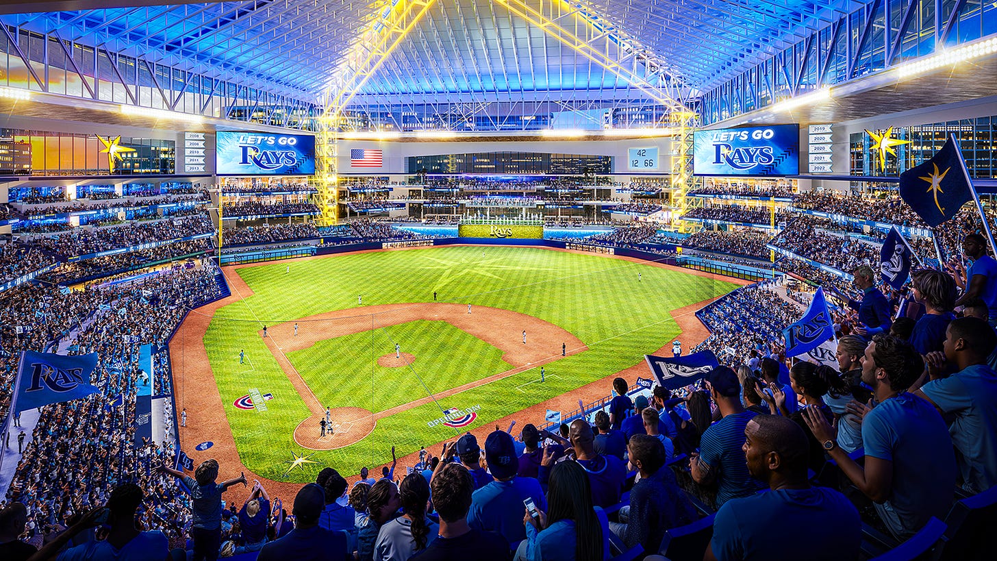 Tampa Bay Rays announce deal for new St. Petersburg stadium - Axios Tampa  Bay