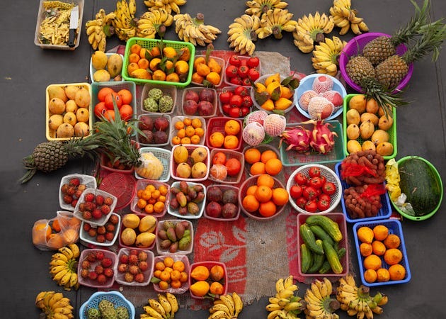 colorful beautiful fruits