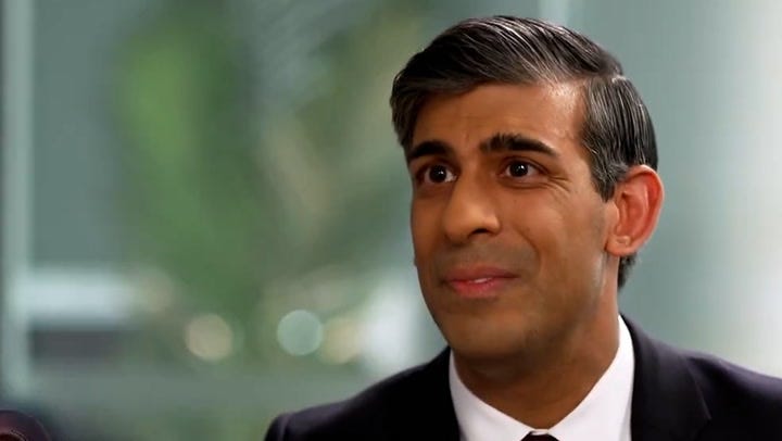 Rishi Sunak says he didn't have Sky TV as a child