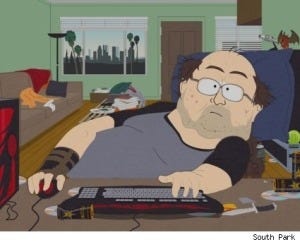 The griefer who "has absolutely no life" (South Park)