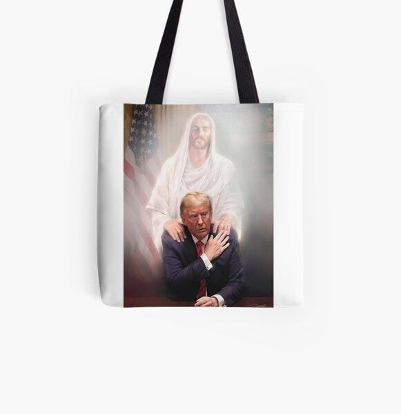 Donald Trump – Jesus Guide Me" Tote Bag for Sale by Rowena Jones | Redbubble