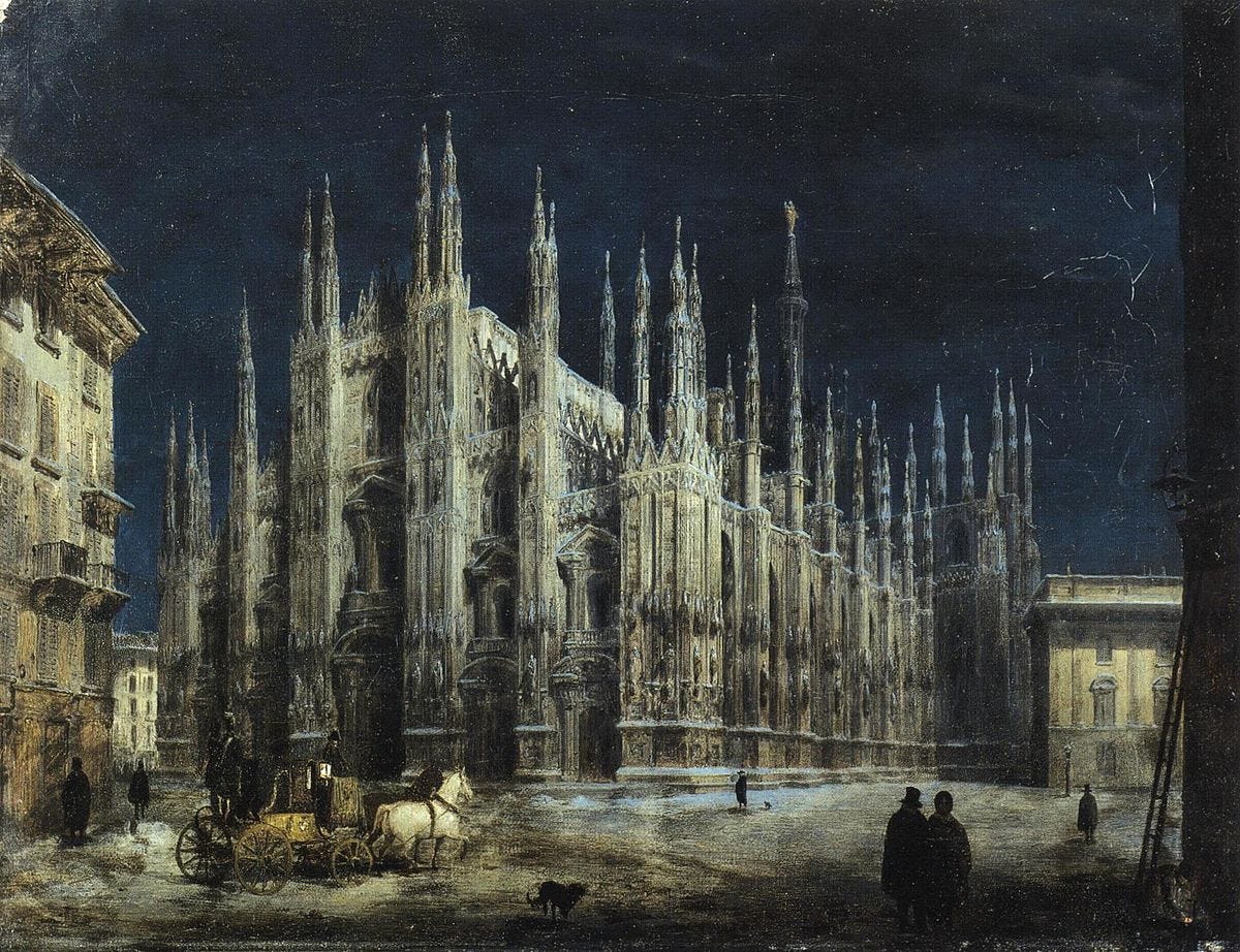 File:Angelo Inganni - Notturno di Piazza del Duomo a Milano.jpg - Wikimedia  Commons