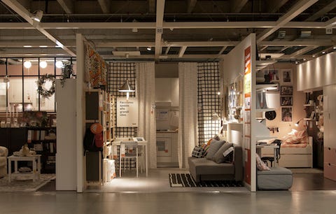 A showroom in IKEA