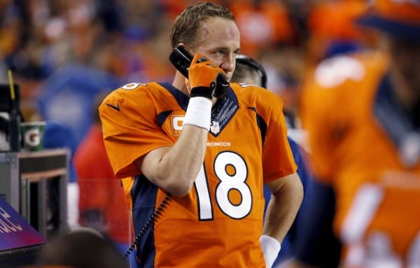 peyton manning takes on denver scoreboard operator