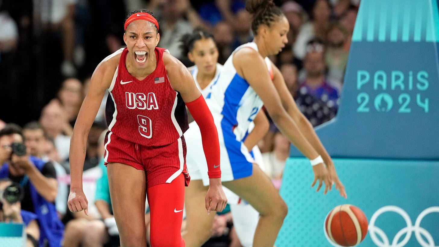 A'ja Wilson dragged US women's basketball to Olympic gold-medal win