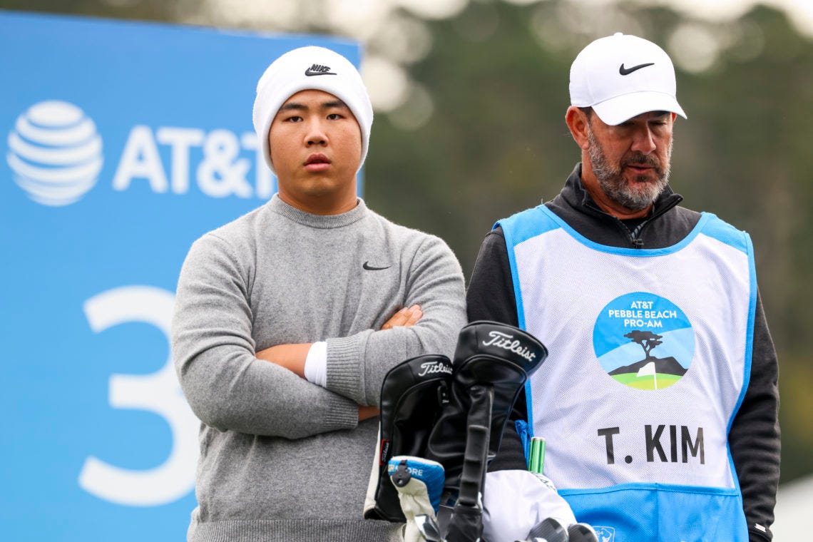 Smylie Kaufman has theory over why Tom Kim is playing so slowly right now  after further criticism at Pebble Beach