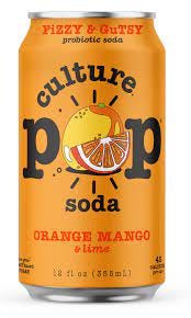 Culture Pop Sparkling Probiotic Soda, Orange Mango, 12 Fl Oz Cans (Pack of  16) - Walmart.com