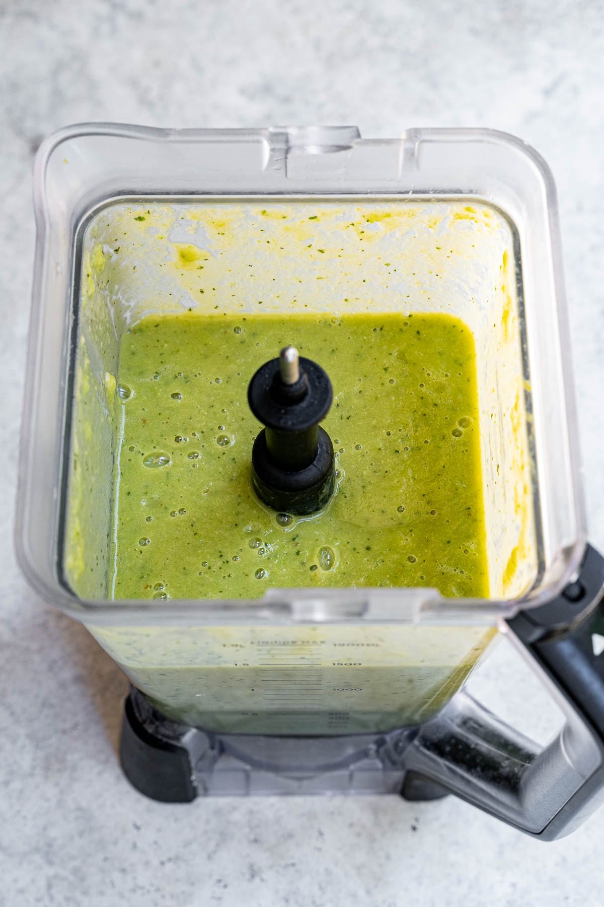 blended zucchini soup