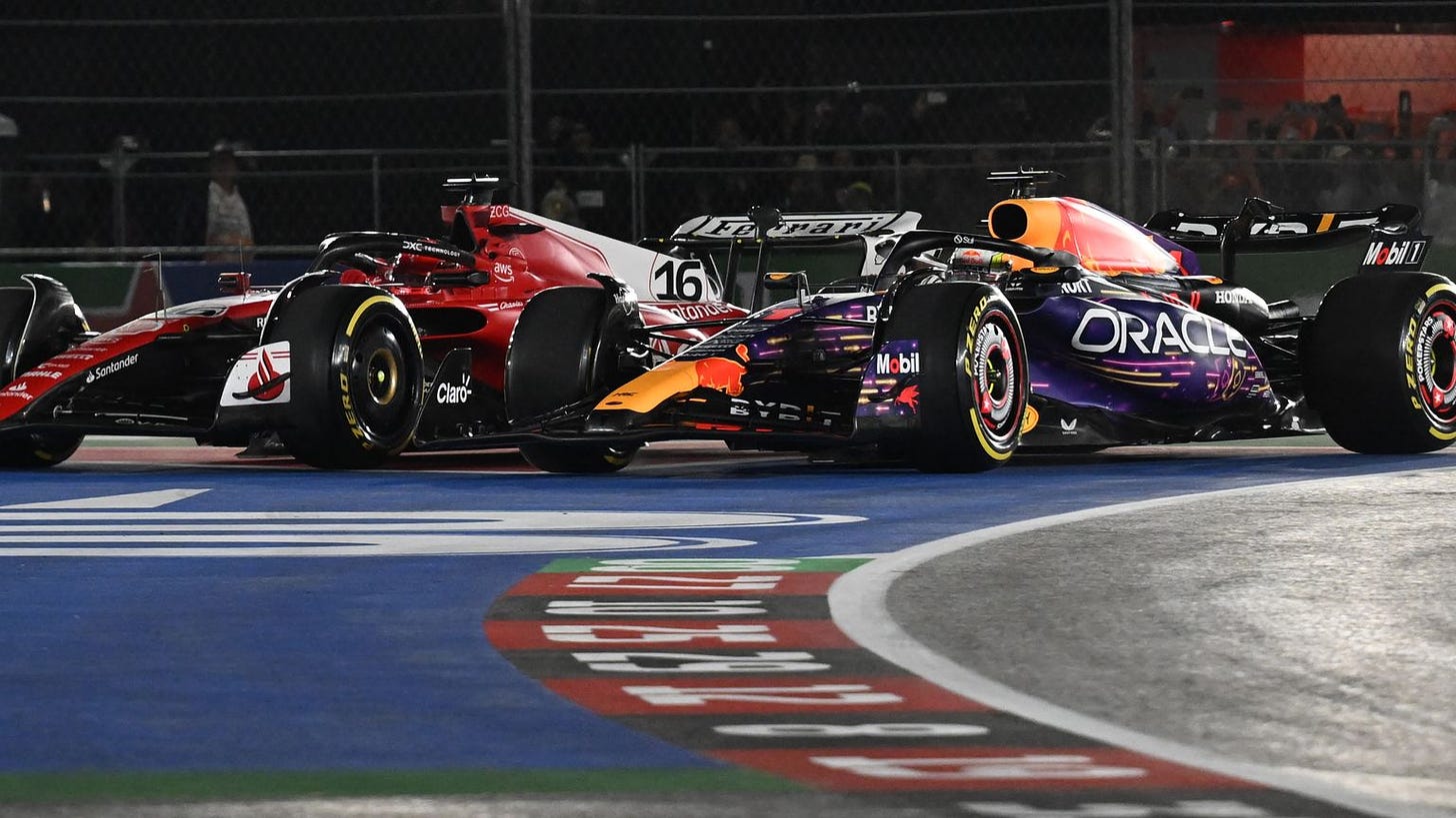 Las Vegas GP: Leclerc brilliant, but Verstappen takes victory
