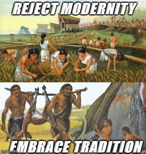 Agriculture was humanity's biggest mistake : r/PrehistoricMemes