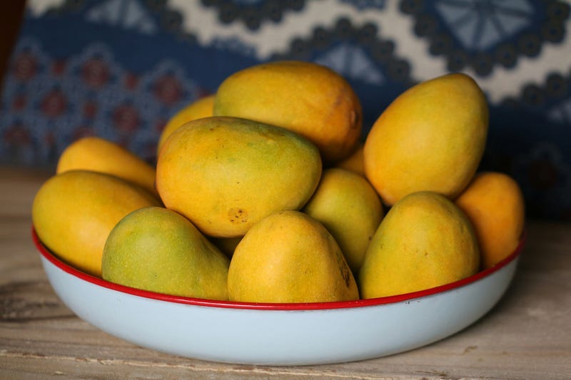 Mangoes in a bowl Mangoes in a bowl