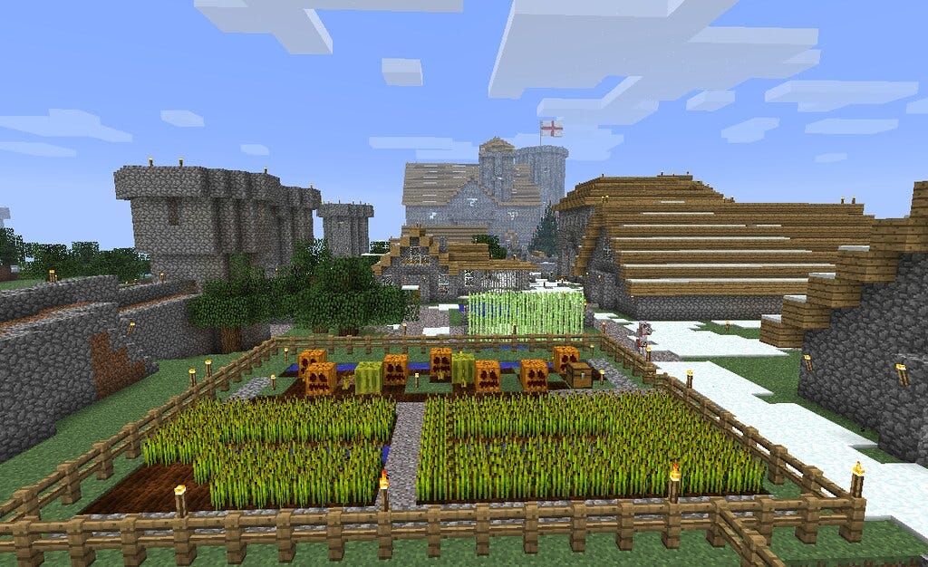 The Village in Minecraft | A 3D model of a minecraft-village… | Flickr