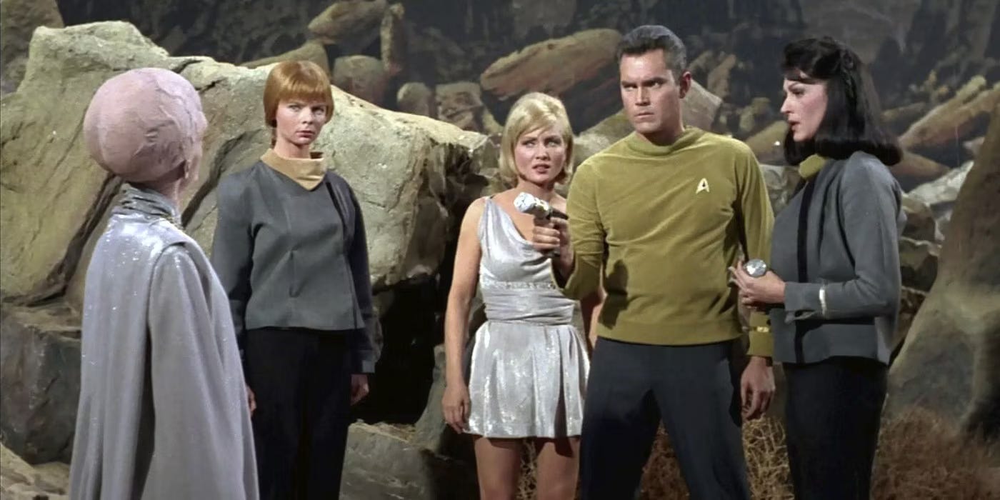 Scene from the pilot episode of the TV series "Star Trek"