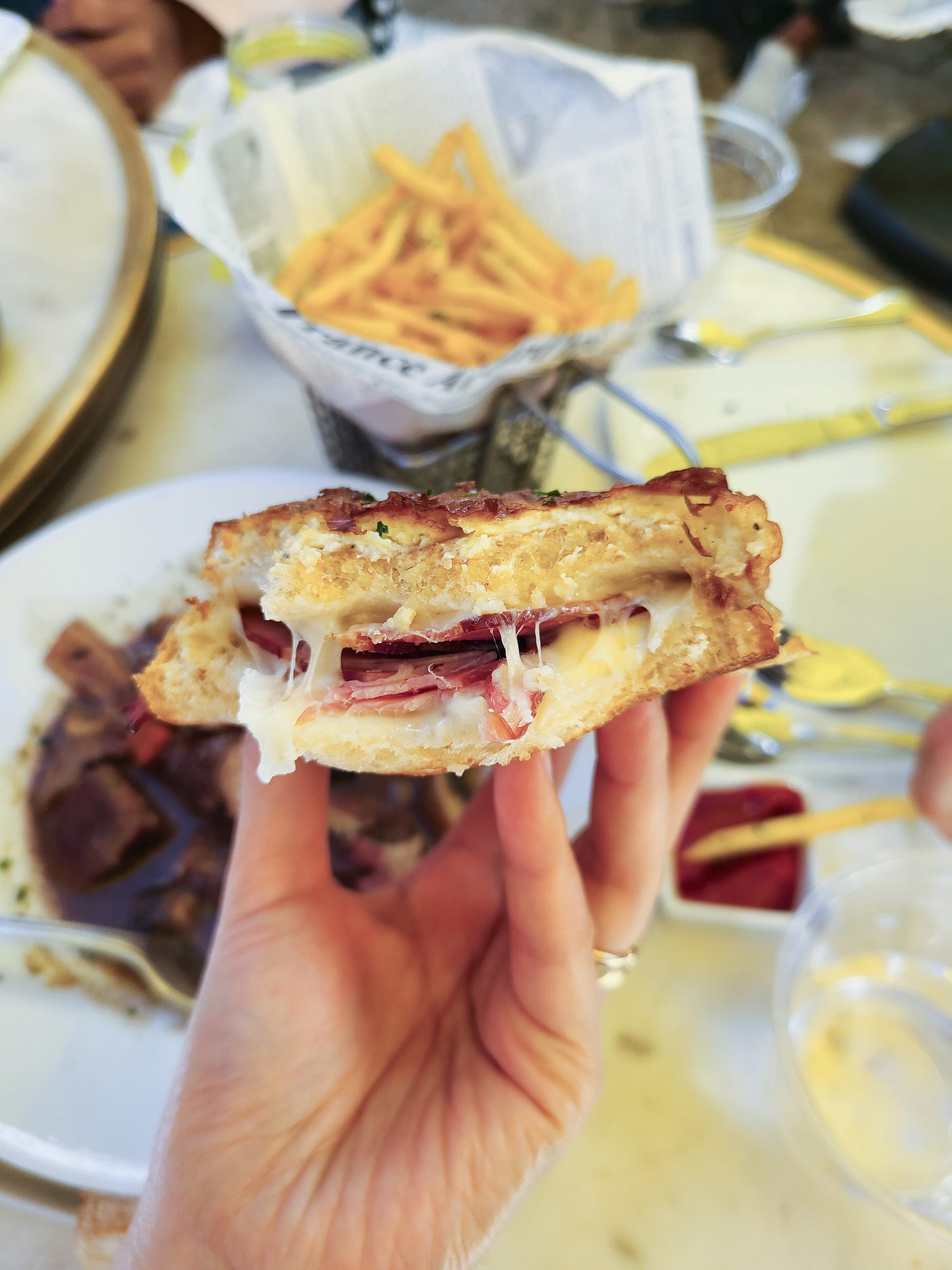 Renaissance Pâtisserie Croque Monsieur close up