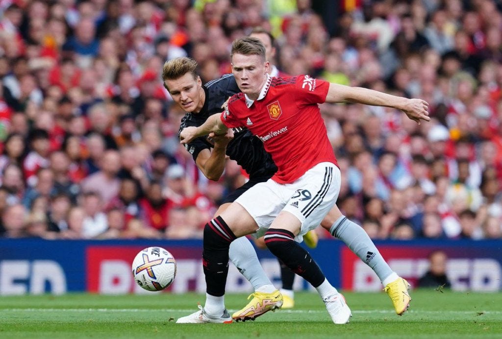 McTominay's defensive action against Arsenal