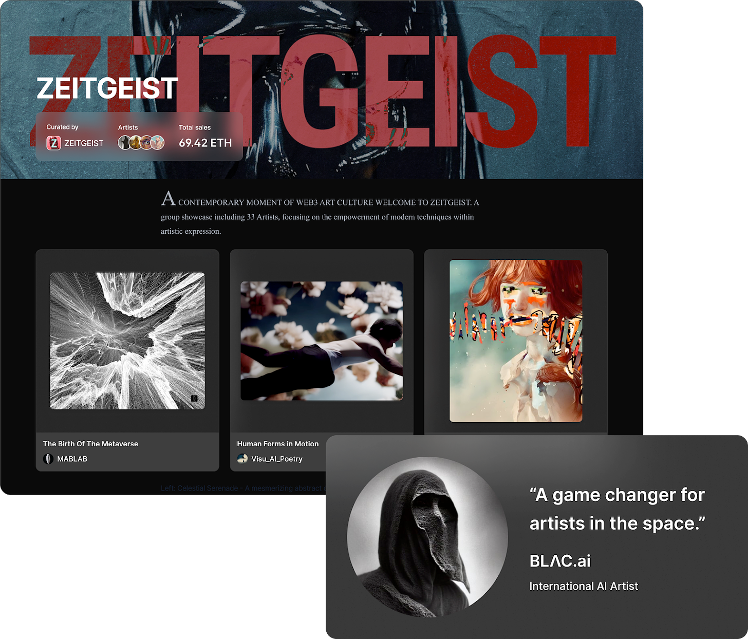 A contemporary moment of Web 3 art culture. Welcome to Zeitgeist. 