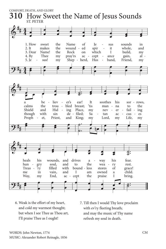 How Sweet the Name of Jesus Sounds | Hymnary.org