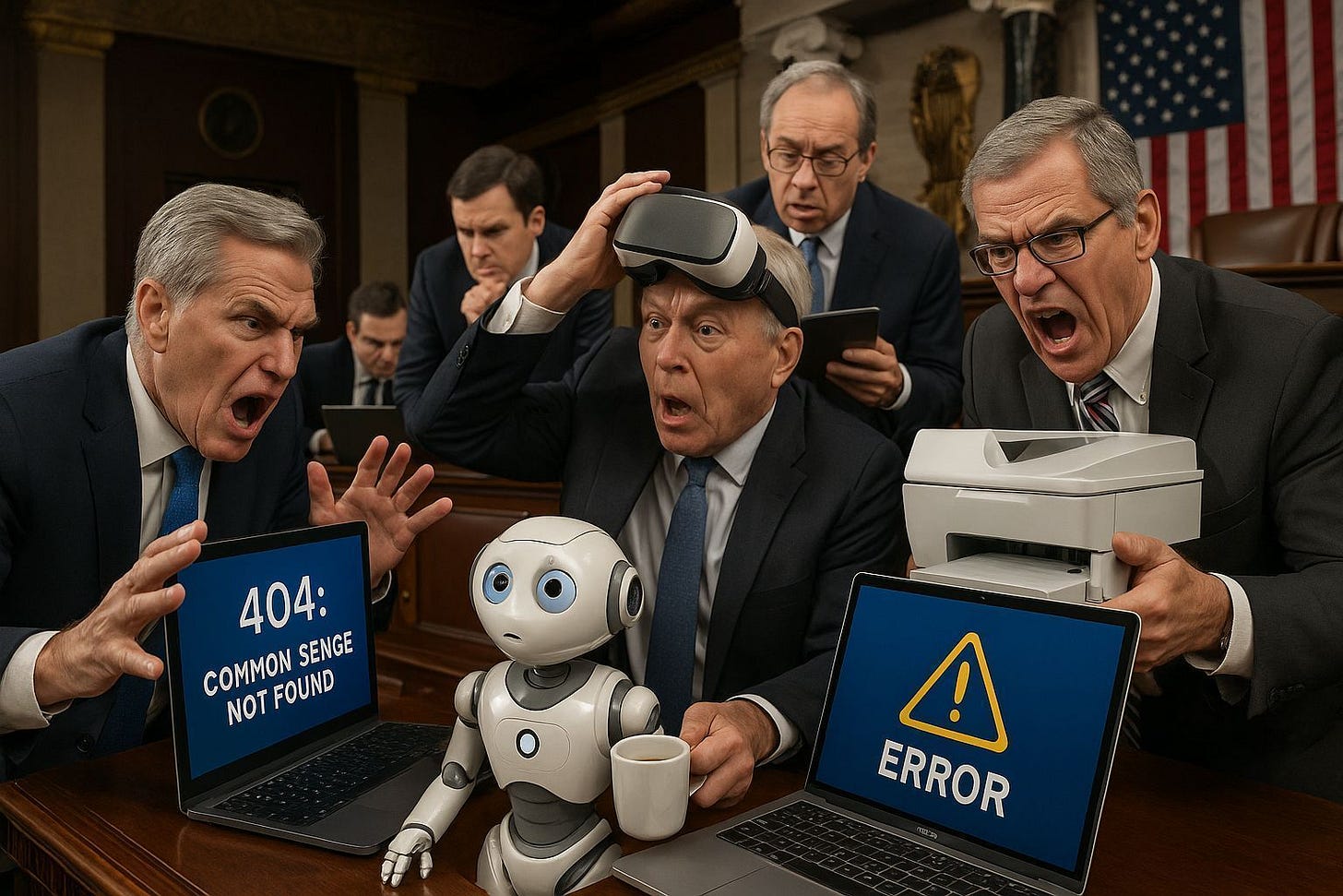 Members of US House of Congress Battling with AI