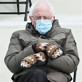 Image result for Bernie Sanders Mittens. Size: 206 x 206. Source: www.etsy.com