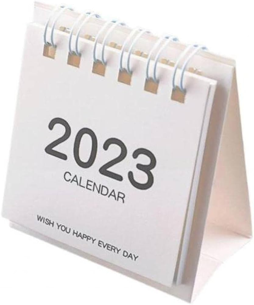 AAPIE Calendário diário 2023 calendário de mesa virando página de  calendário requintado para decoração de artigos de papelaria, material  escolar, calendário | Amazon.com.br