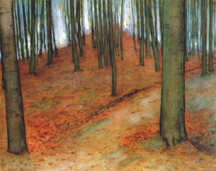 Wood with Beech Trees, 1899 - Piet Mondrian