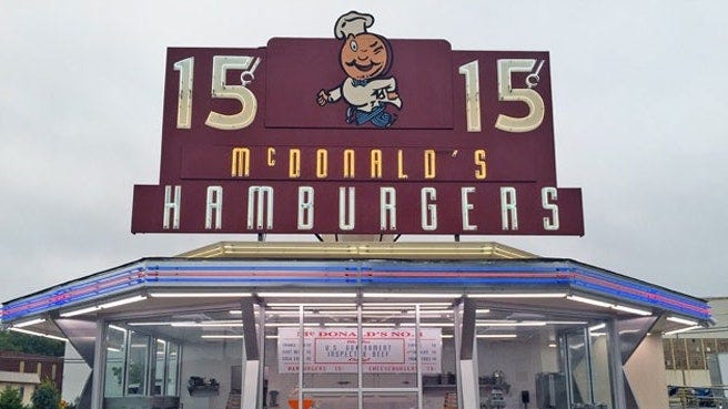 The Founder Set Design: See What the First McDonald's Burger Joint Looked  Like in 1954 | Architectural Digest