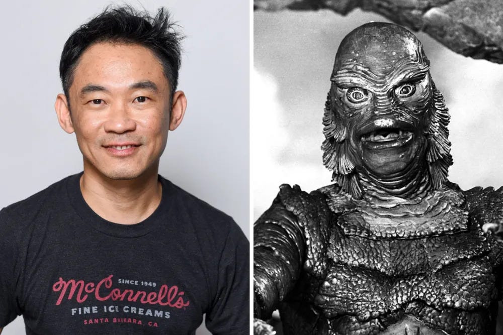 James Wan and the titular Creature from the Black Lagoon. I expect the Creature will look much cooler in this movie.