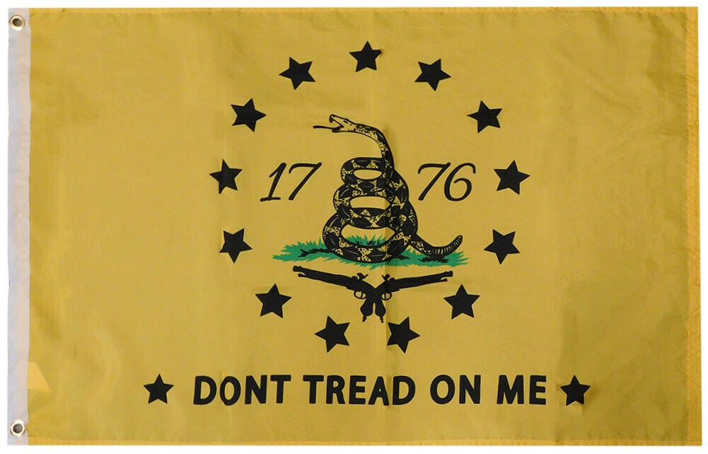 1776 GADSDEN 13 STARS COLONIAL AMERICAN FLAG 3'X5' Flag- Rough Tex ®10