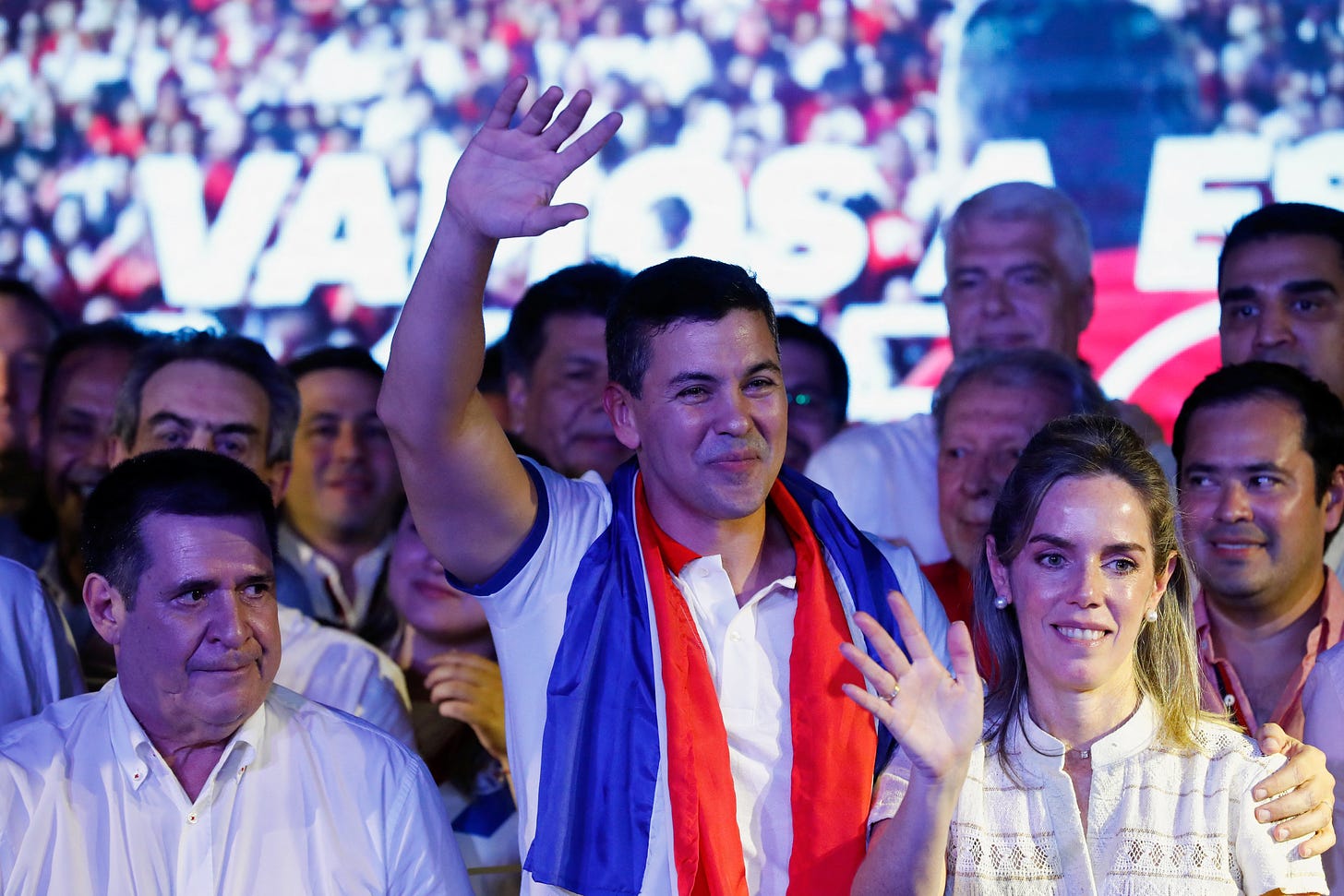 Santiago Pena du parti Colorado après avoir remporté l'élection présidentielle du Paraguay le 30 avril 2023. REUTERS/Agustin Marcarian