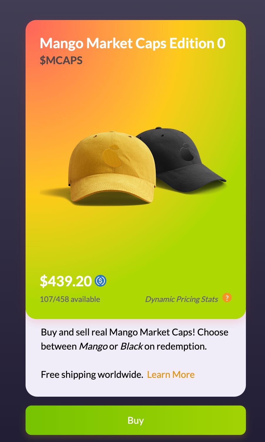 Mango Market Caps