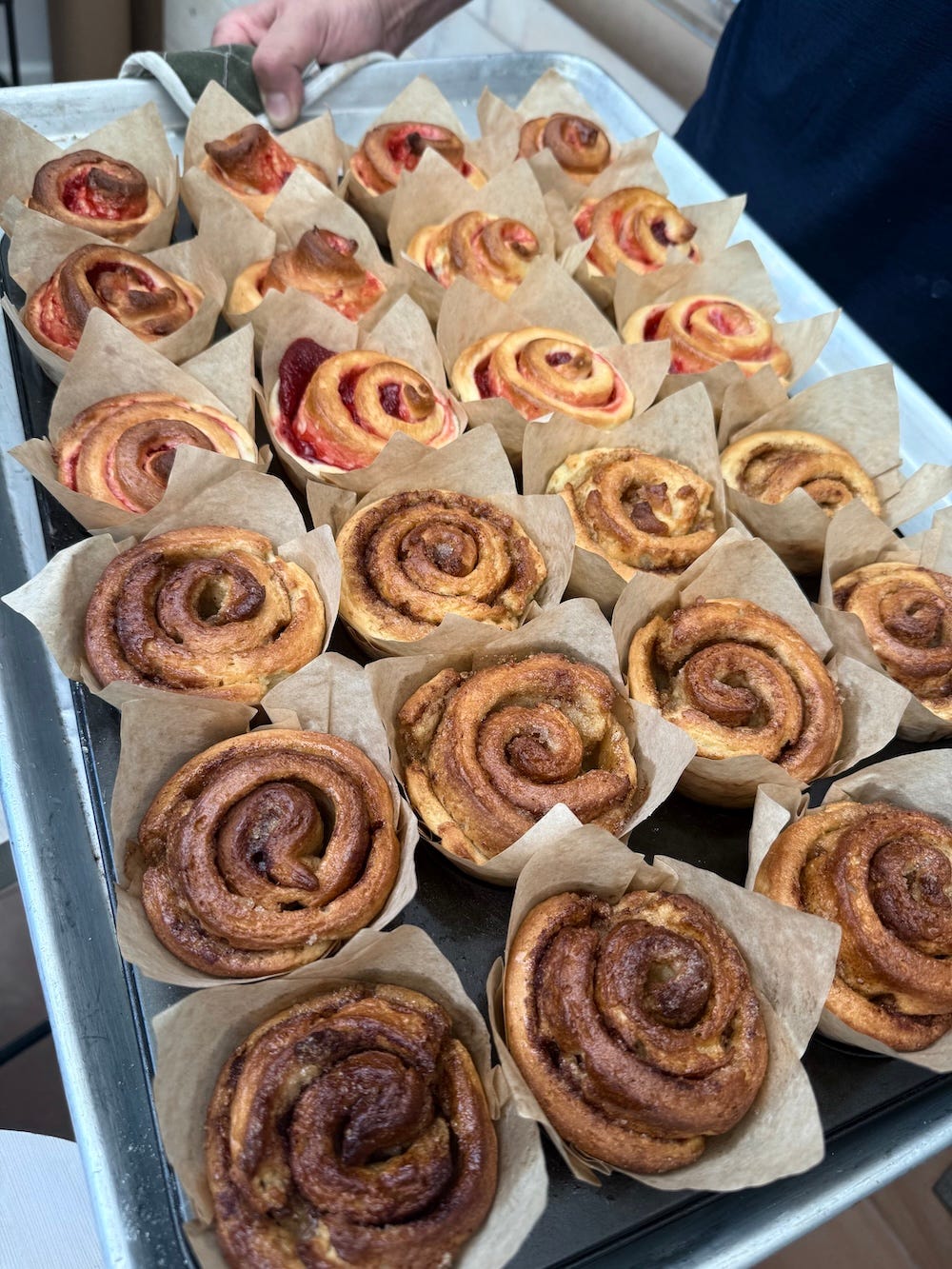 gluten-free swirl buns