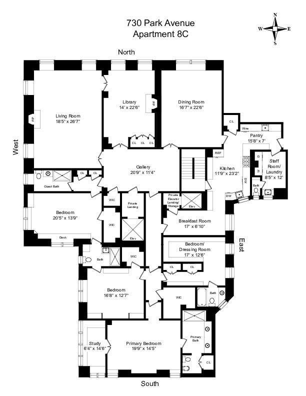 
                       730 Park Avenue, New York, NY, 10021 photo #31 of 33: image of floorplan
