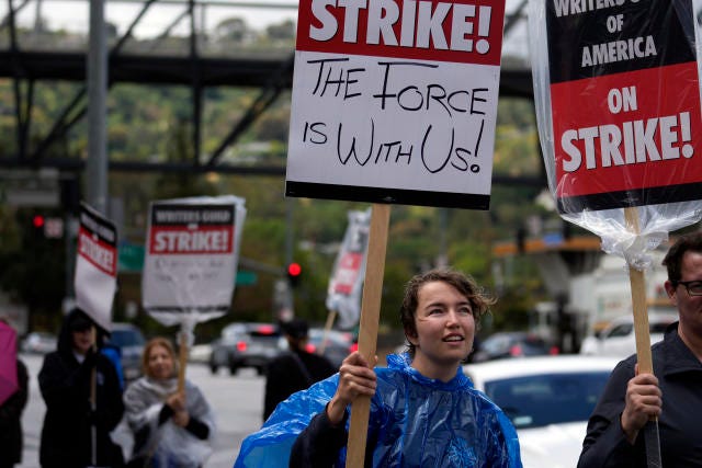 Clever picket signs from the writers strike