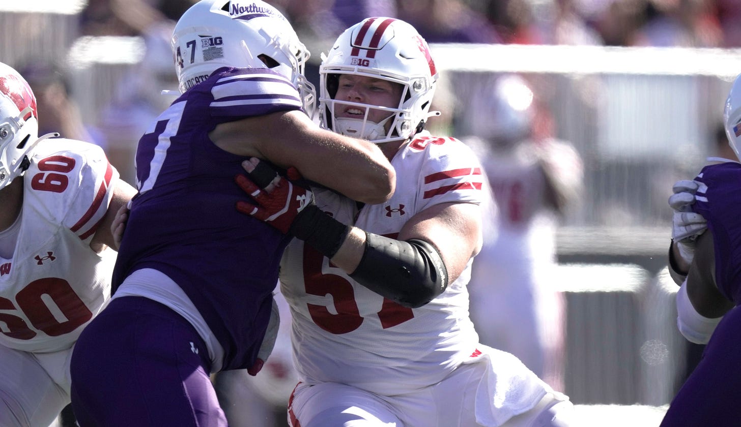 Starting center returning to Wisconsin football for the 2025 season