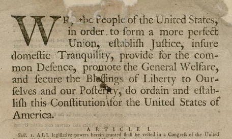 Preamble to the United States Constitution - Wikipedia