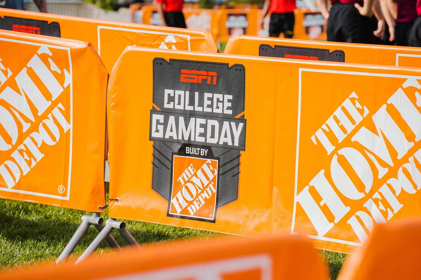 Signage at the Iowa State University v University of Iowa Football College Gameday. 